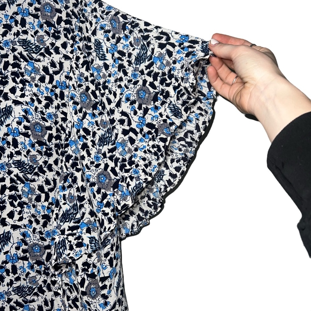 Zadig & Voltaire‎ Tafi Soft Flower Block Shirt Large - Picture 3 of 8